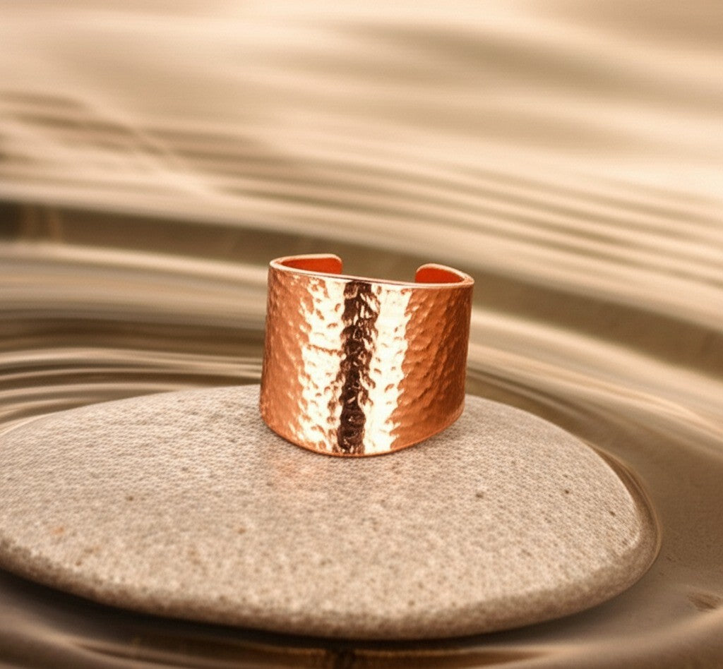 Wide Ripple Ring