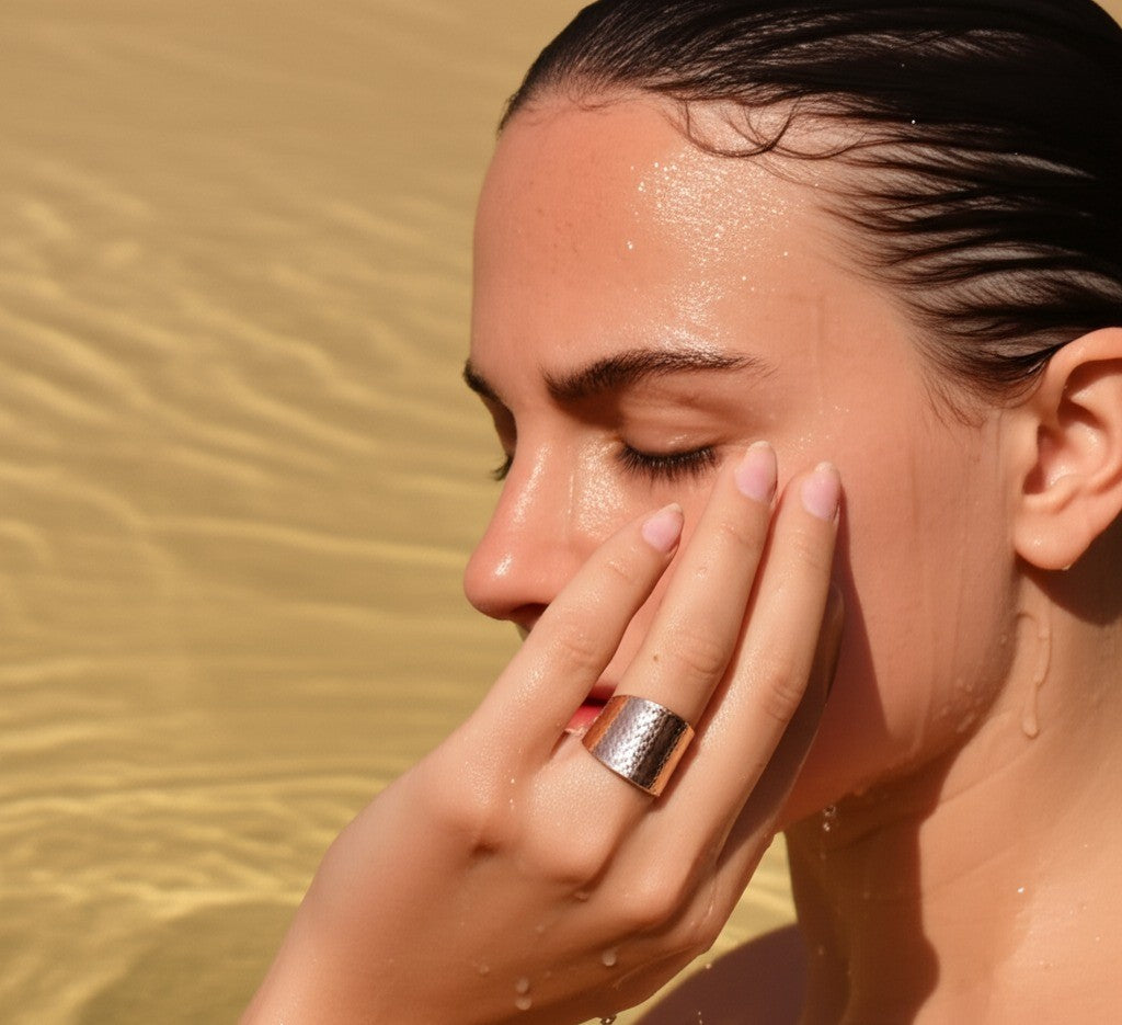 Wide Ripple Ring