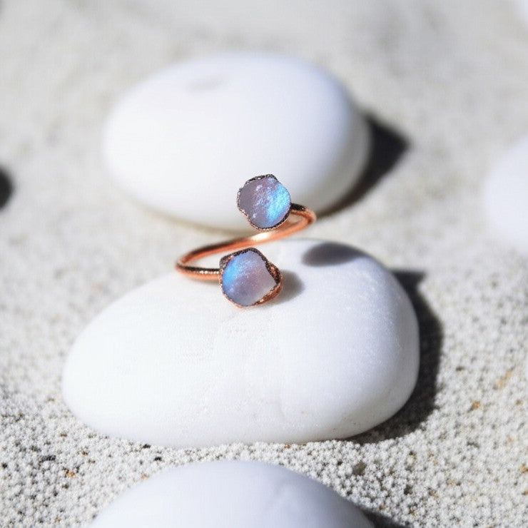 Small Open Moonstone Ring