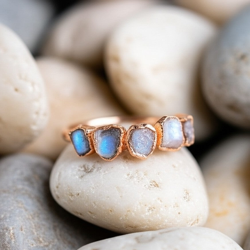 Moonstone Eternity Ring
