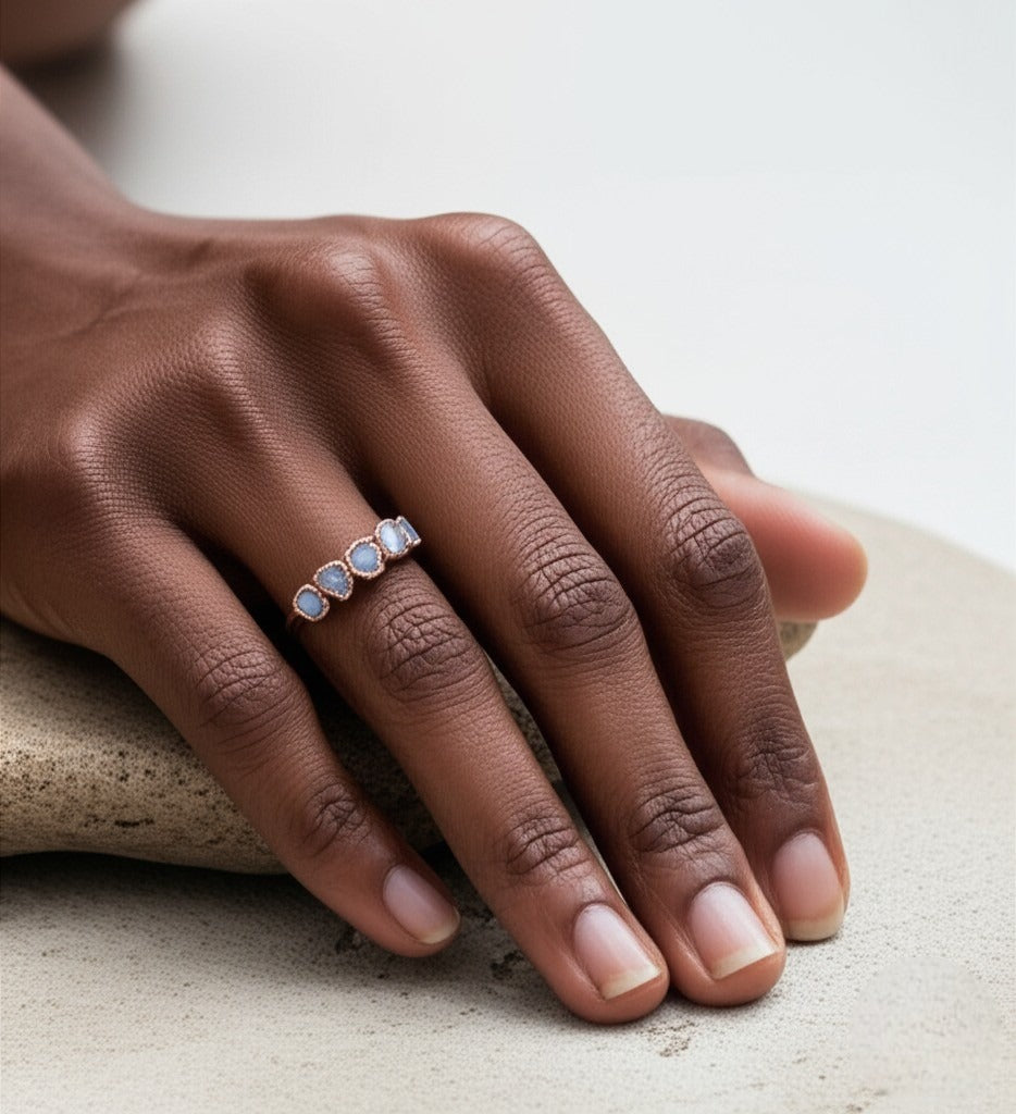 Moonstone Eternity Ring