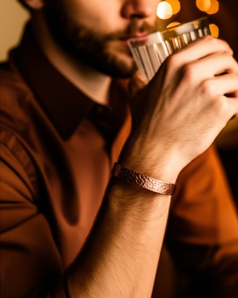 Flat Hammered Cuff Bracelet