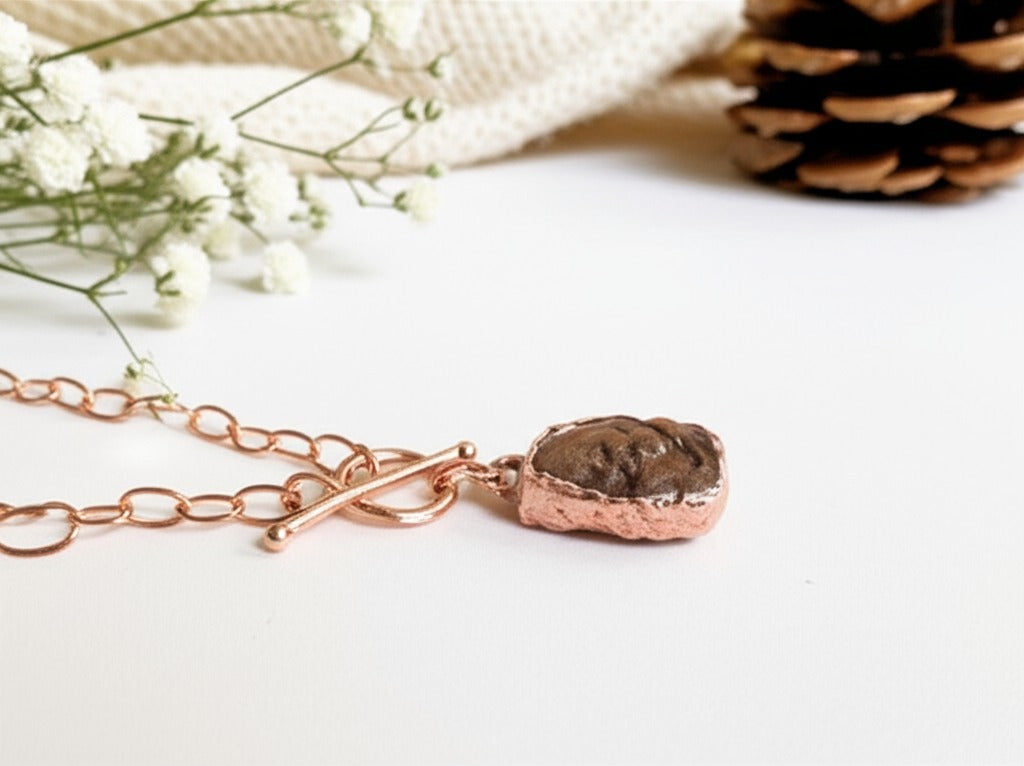 Large Ruby Toggle Clasp Necklace