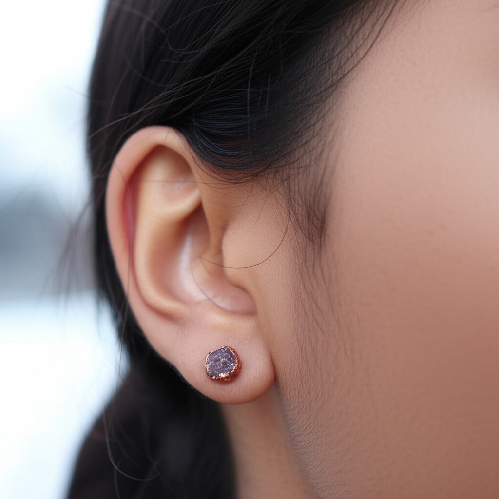Large Ruby Studs