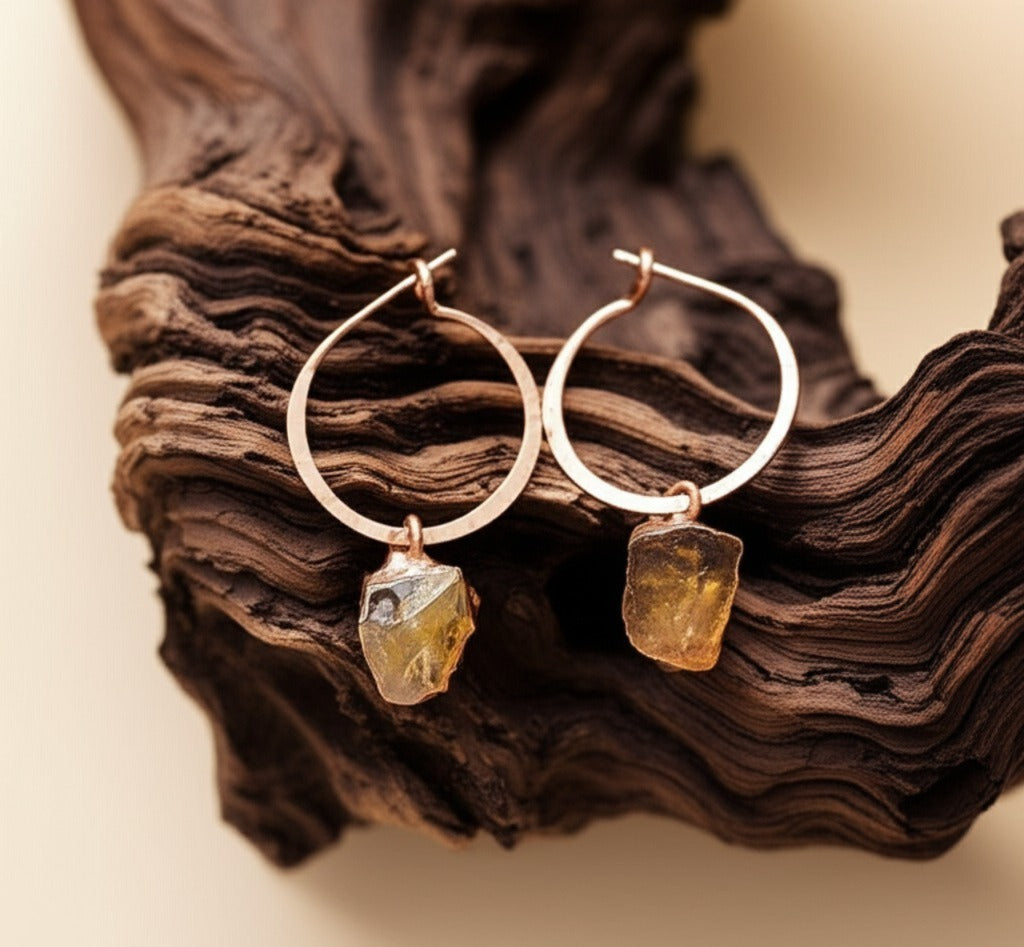 Gemstone Hoops