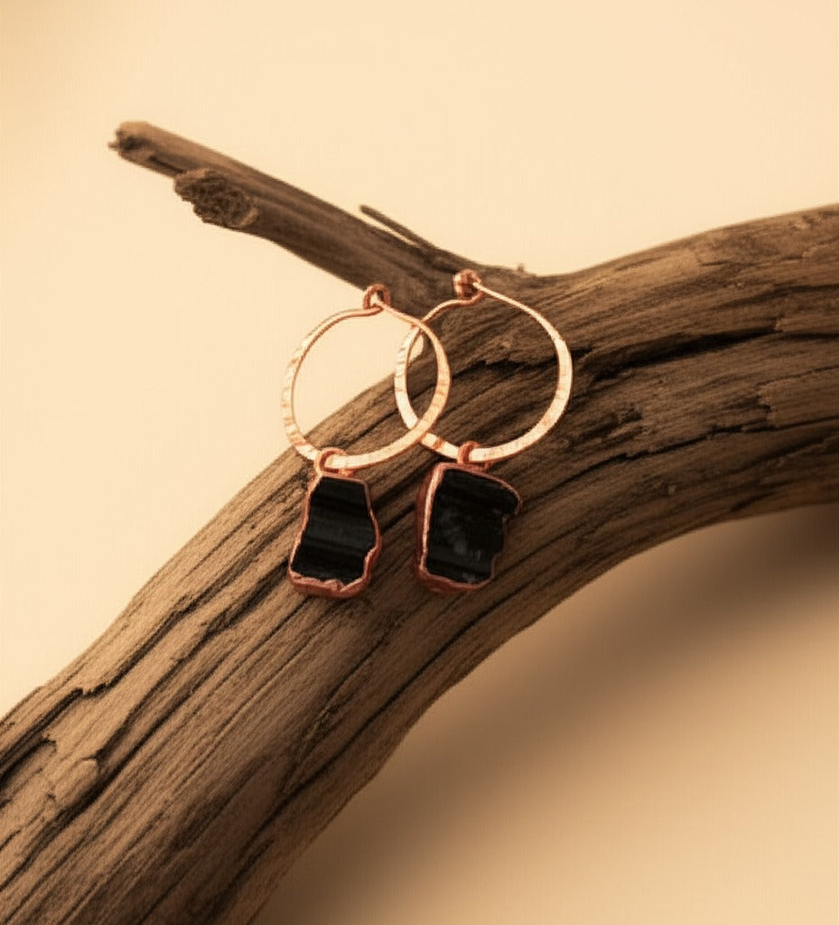 Gemstone Hoops