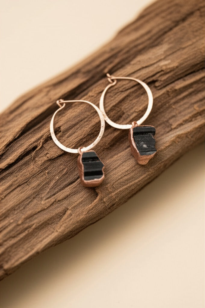 Gemstone Hoops