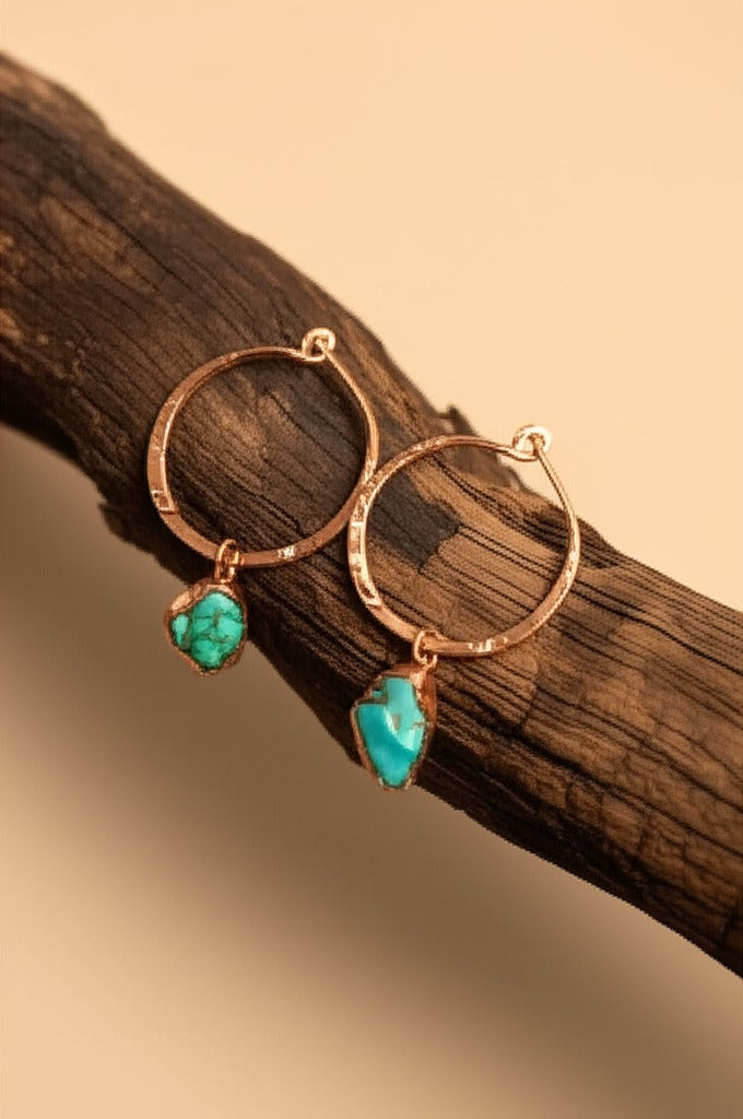 Gemstone Hoops