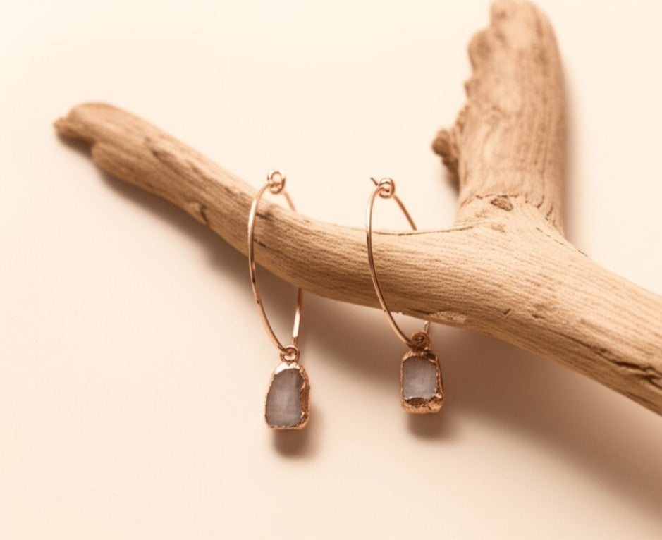 Gemstone Hoops