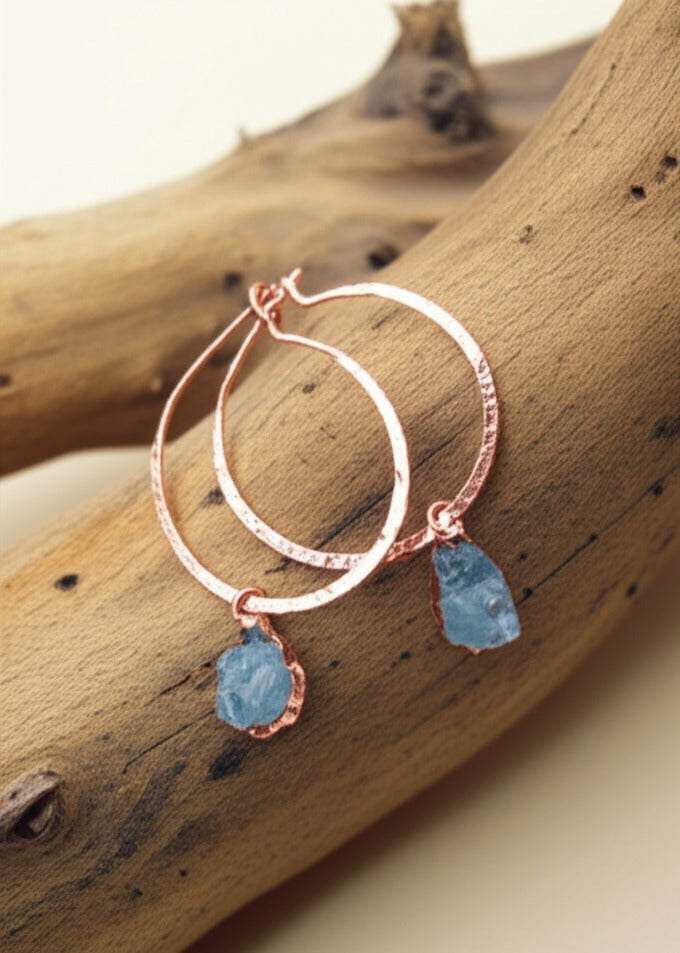 Gemstone Hoops