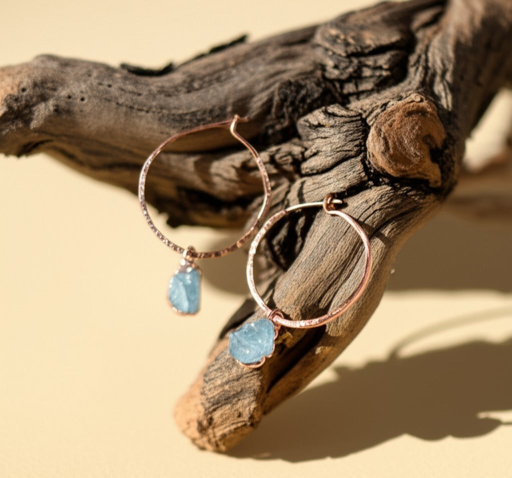 Gemstone Hoops