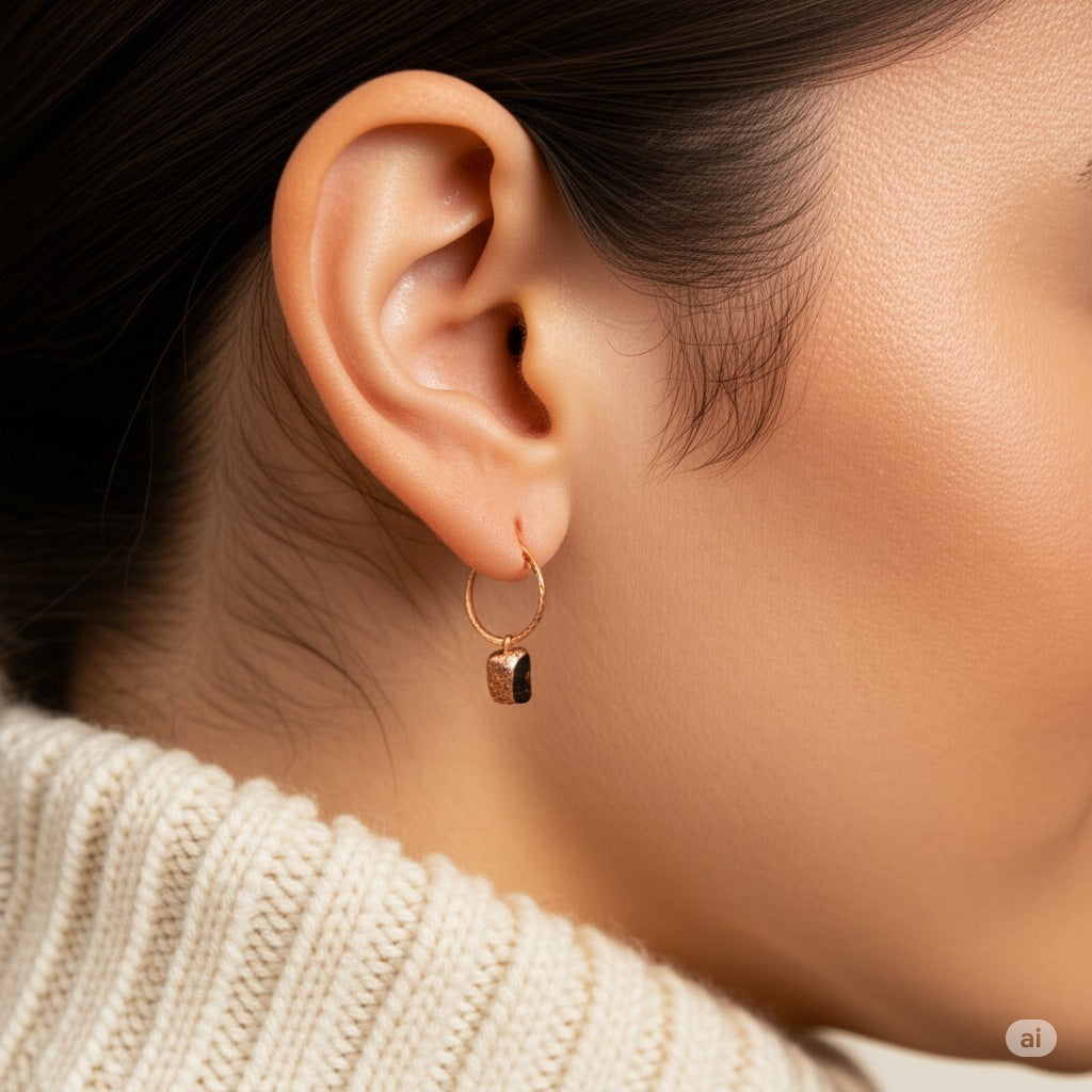 Gemstone Hoops