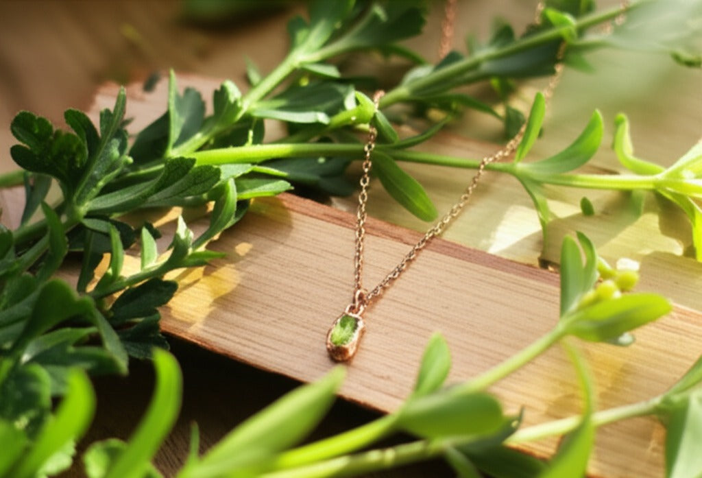 Large Peridot Necklace