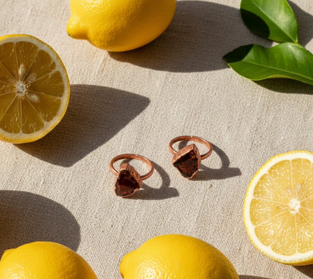 Large Citrine Solitaire Ring