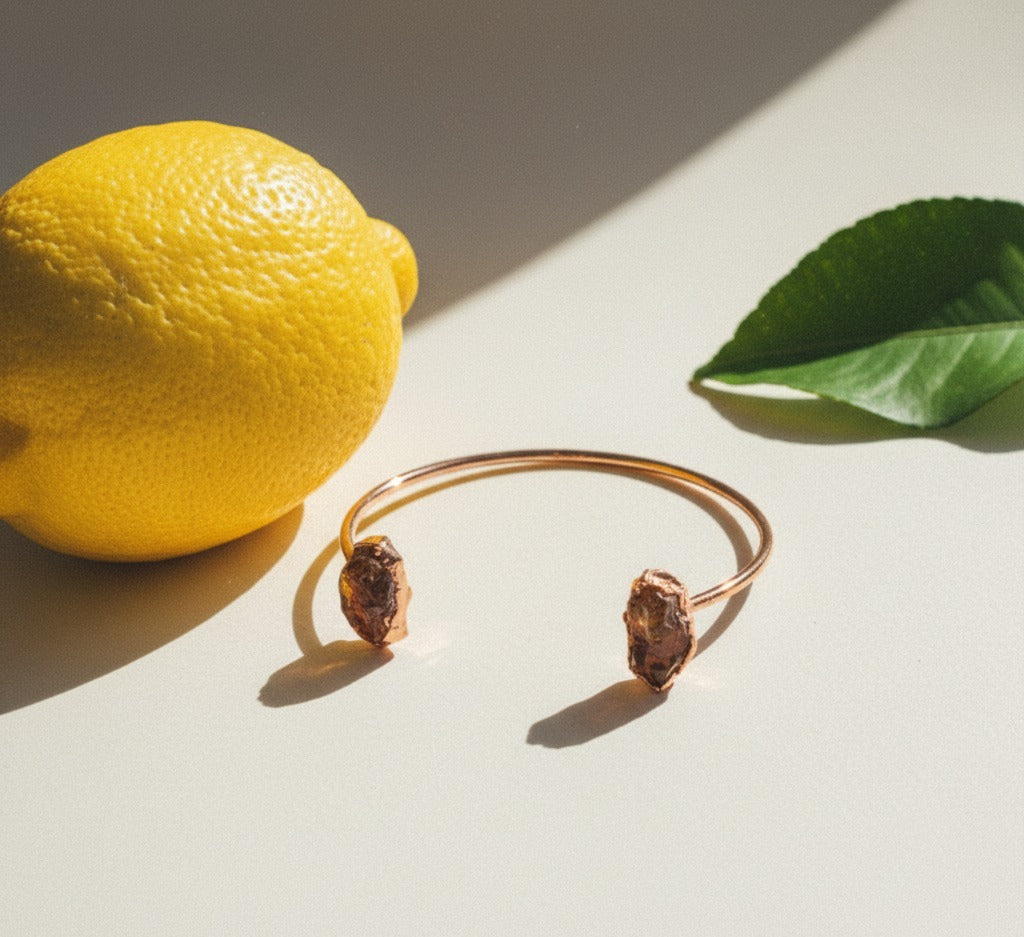 Citrine Open Bracelet