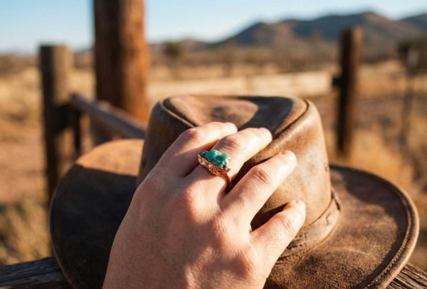 Large Turquoise Solitaire Ring