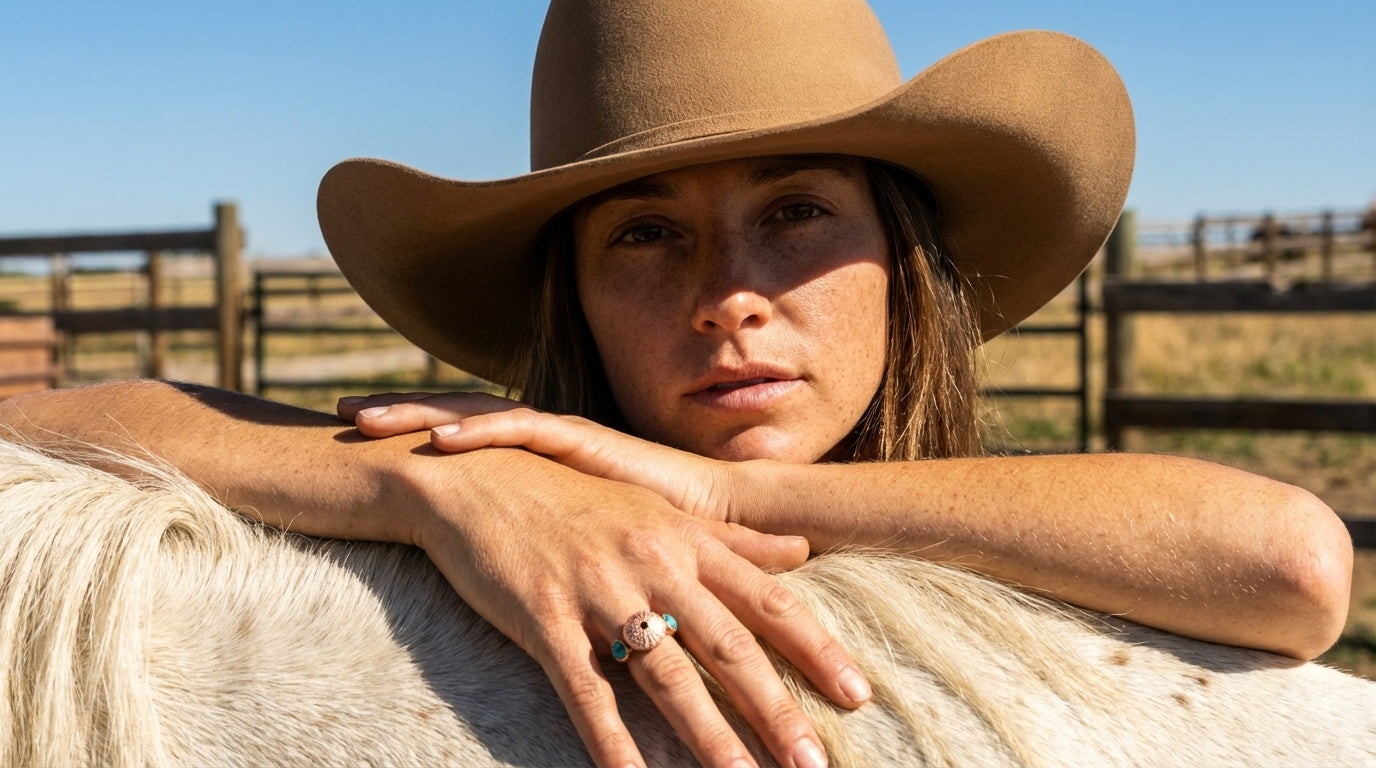 Urchin and Turquoise Trilogy Ring