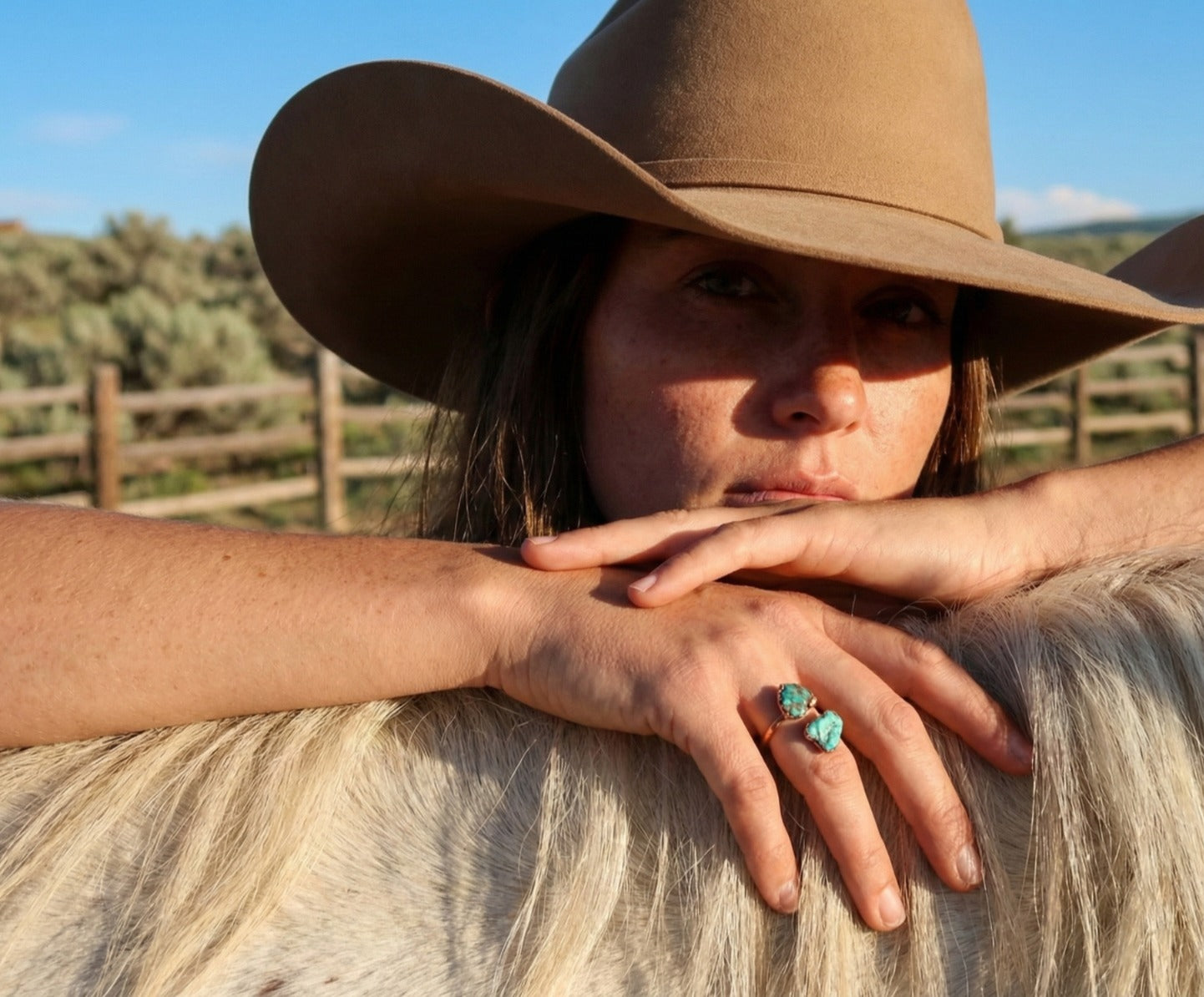 Large Open Turquoise Ring
