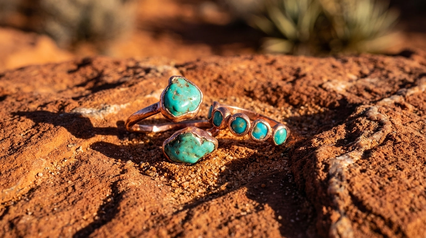 Small Open Turquoise Ring