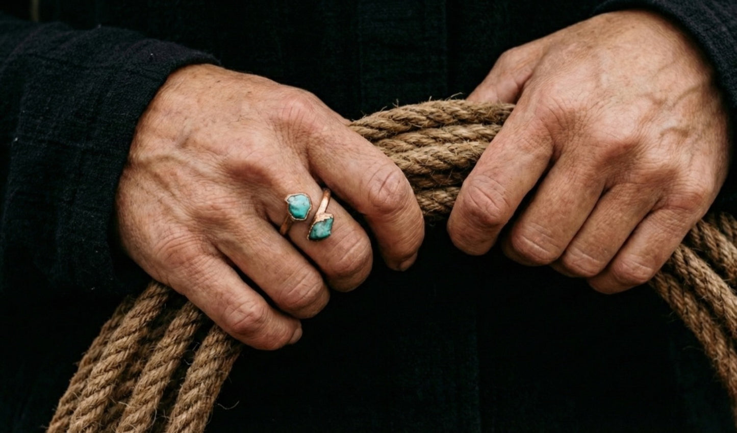 Small Open Turquoise Ring