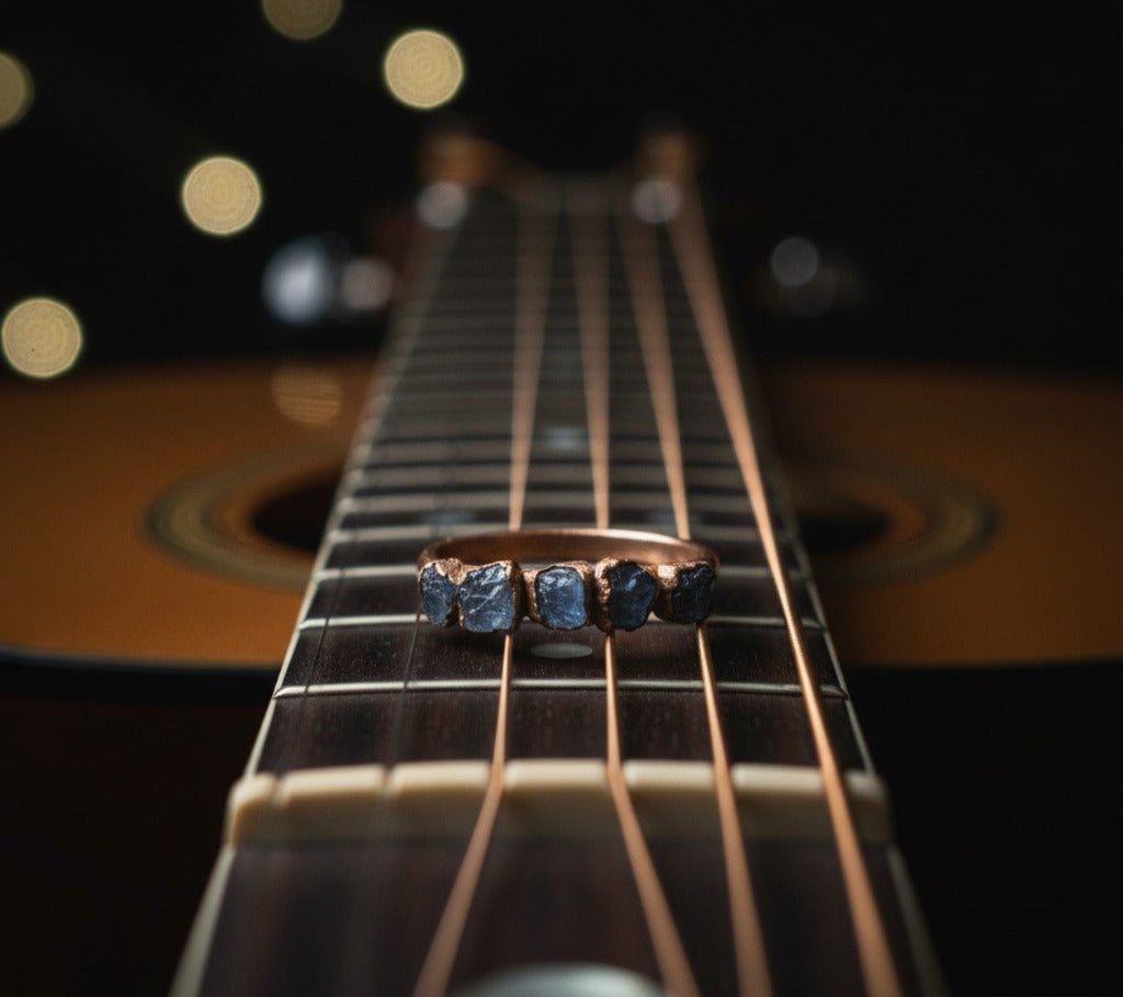 Tanzanite eternity ring