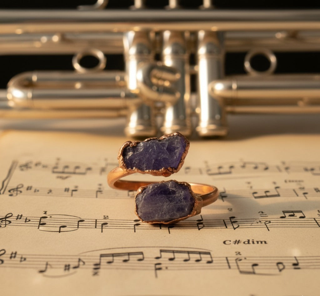 Large Open Tanzanite Ring