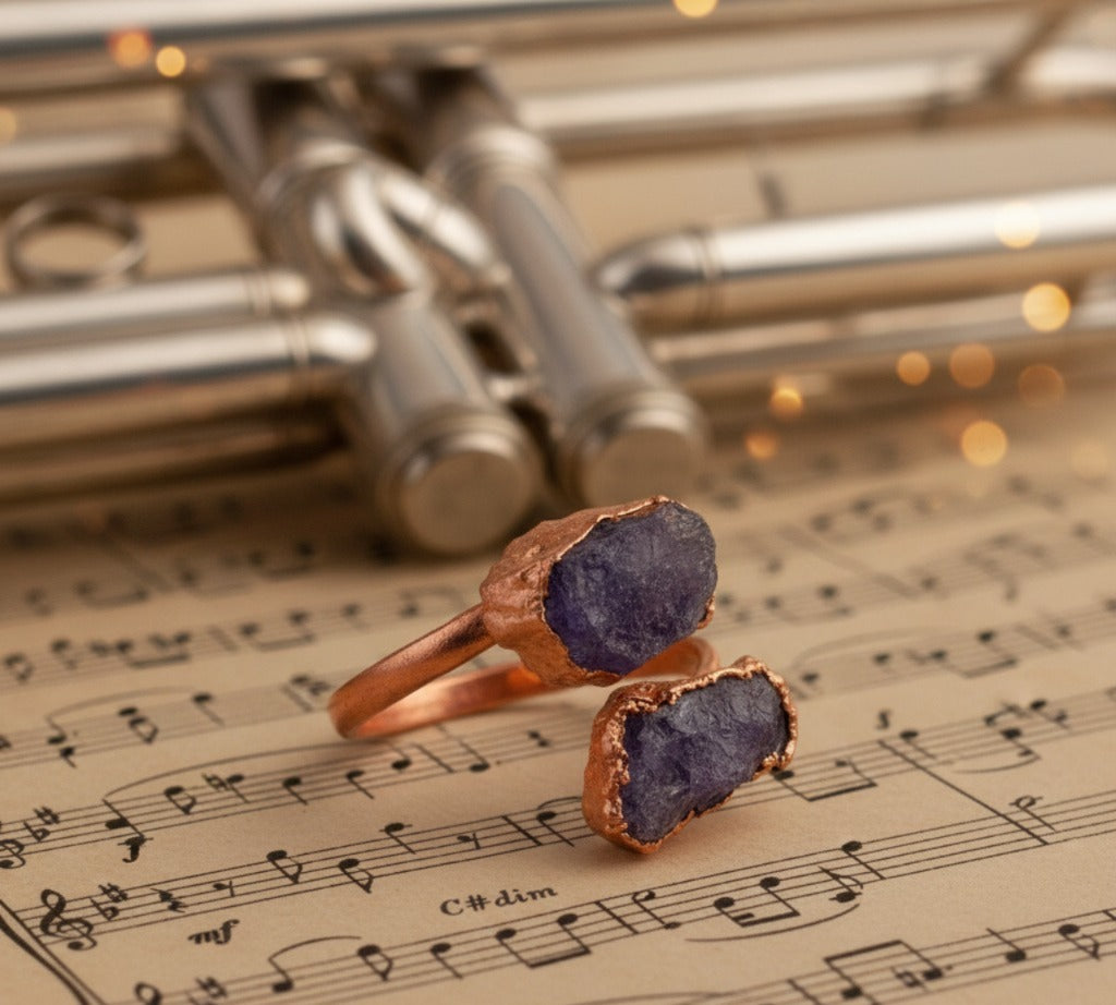 Large Open Tanzanite Ring