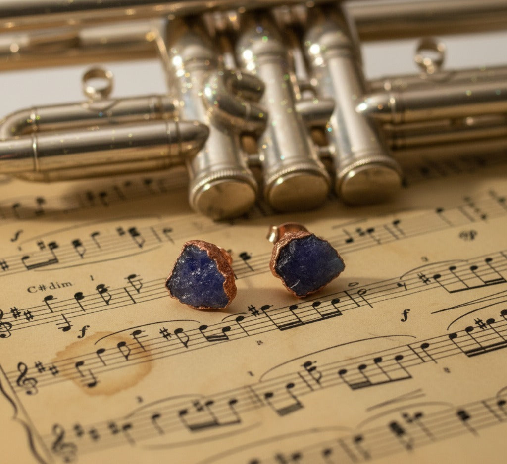 Large Tanzanite Studs