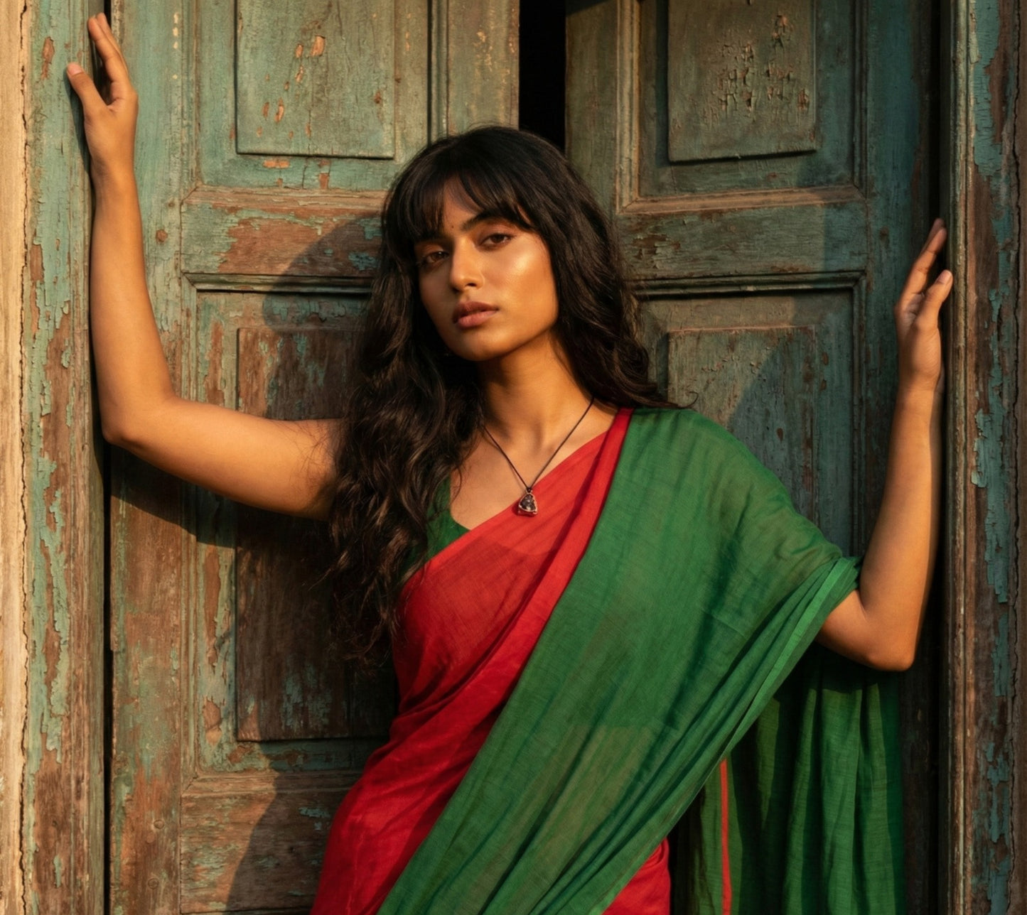 X Large Red Garnet Pendant