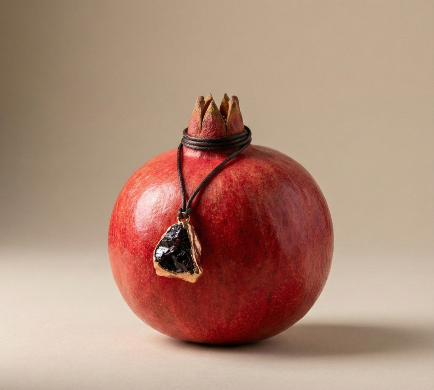 X Large Red Garnet Pendant