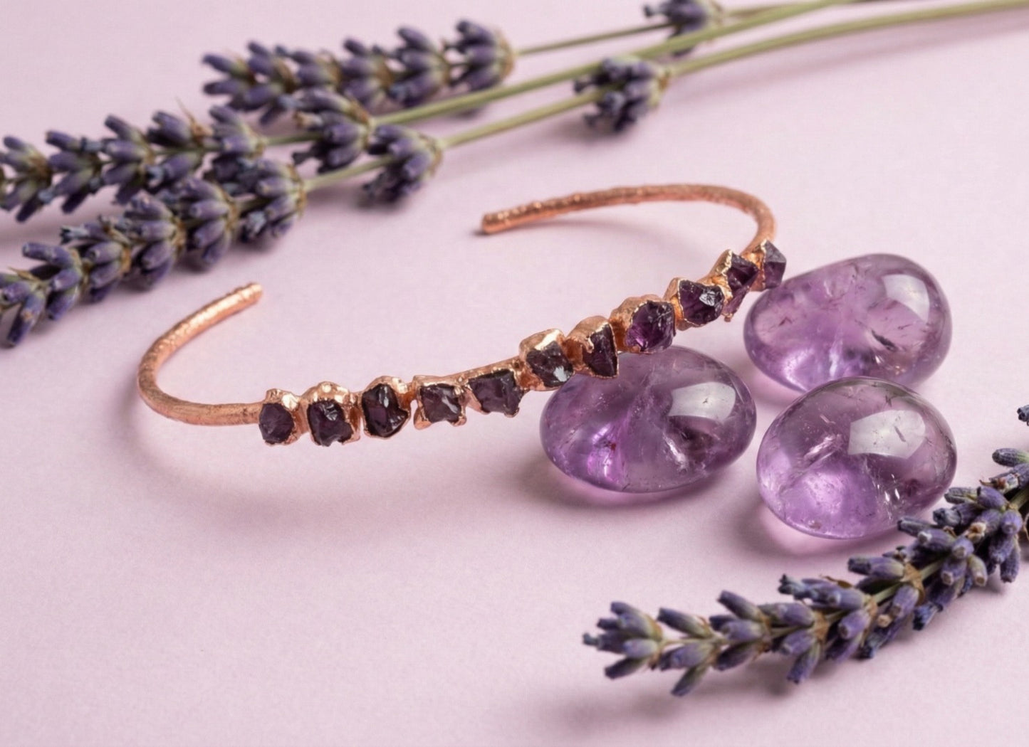 Amethyst Cuff Bracelet