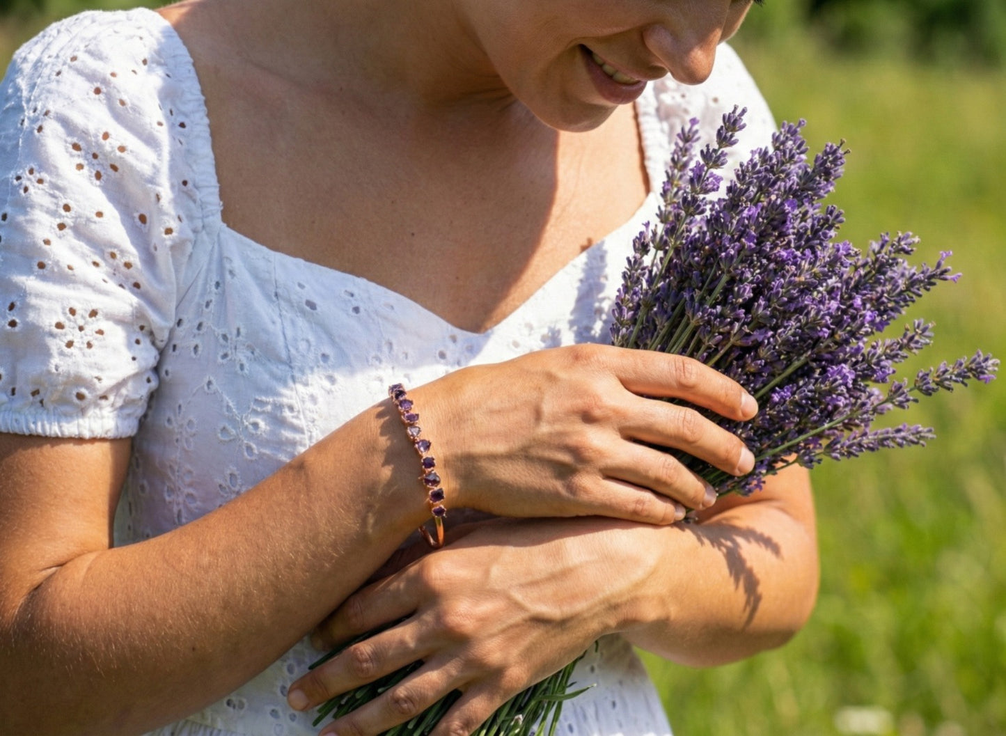 Amethyst Cuff Bracelet