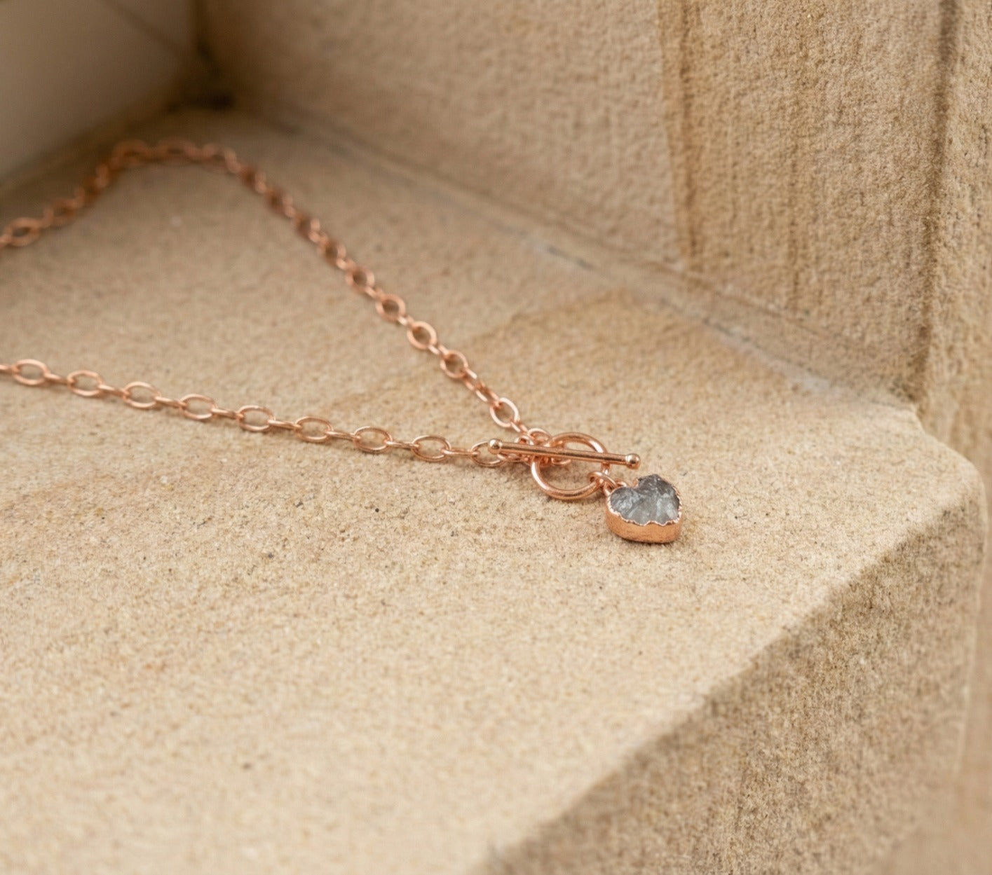 Small Heart on Toggle clasp Chain