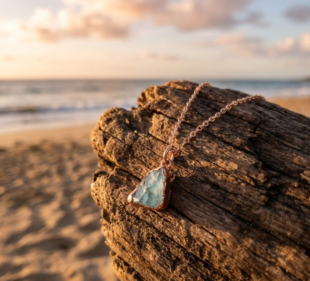 Large Aquamarine Necklace