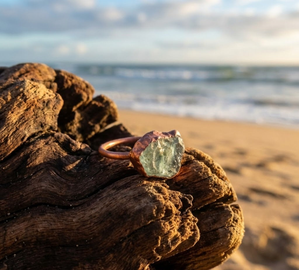 Large Aquamarine Solitaire Ring