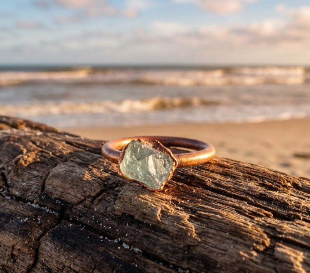Small Aquamarine Solitaire Ring