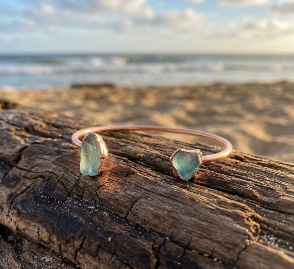 Aquamarine Open Bracelet