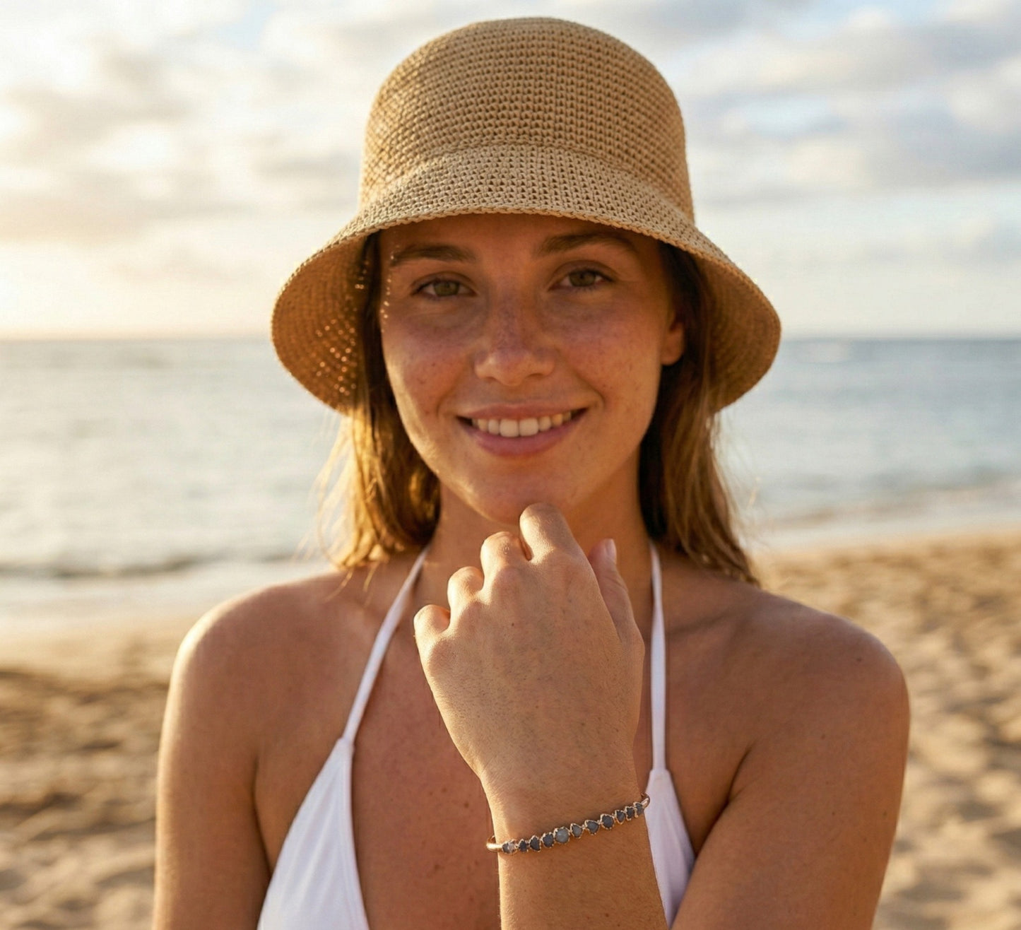 Aquamarine Cuff Bracelet