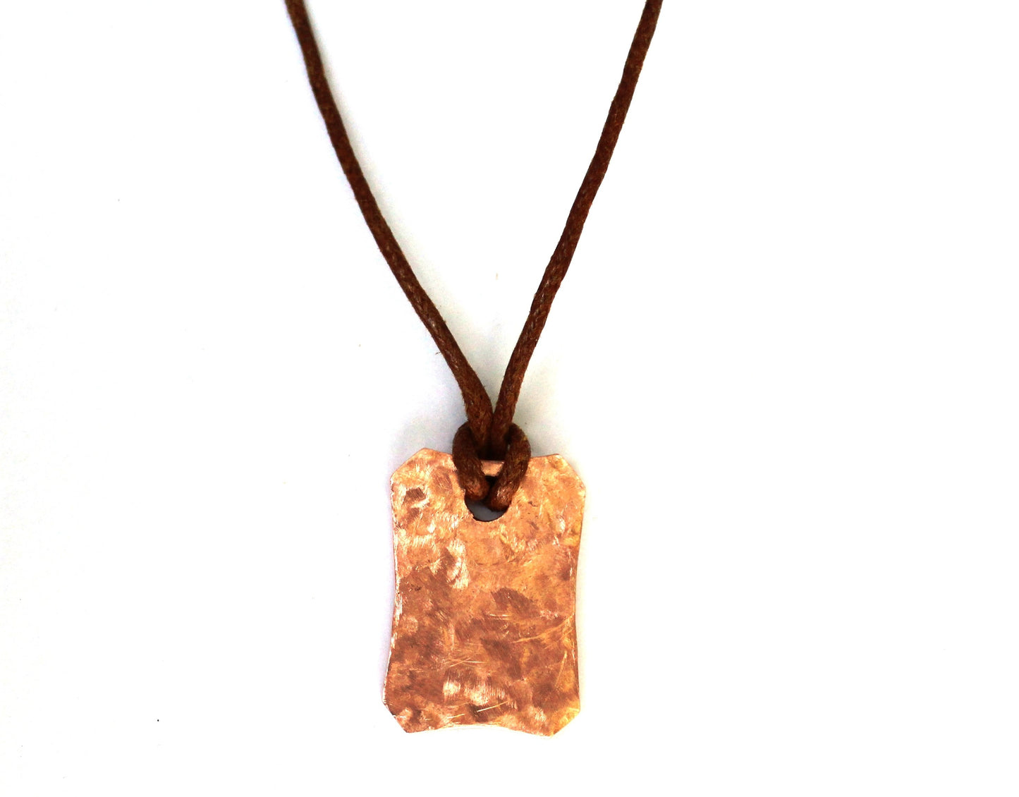 Hammered Tag Pendant