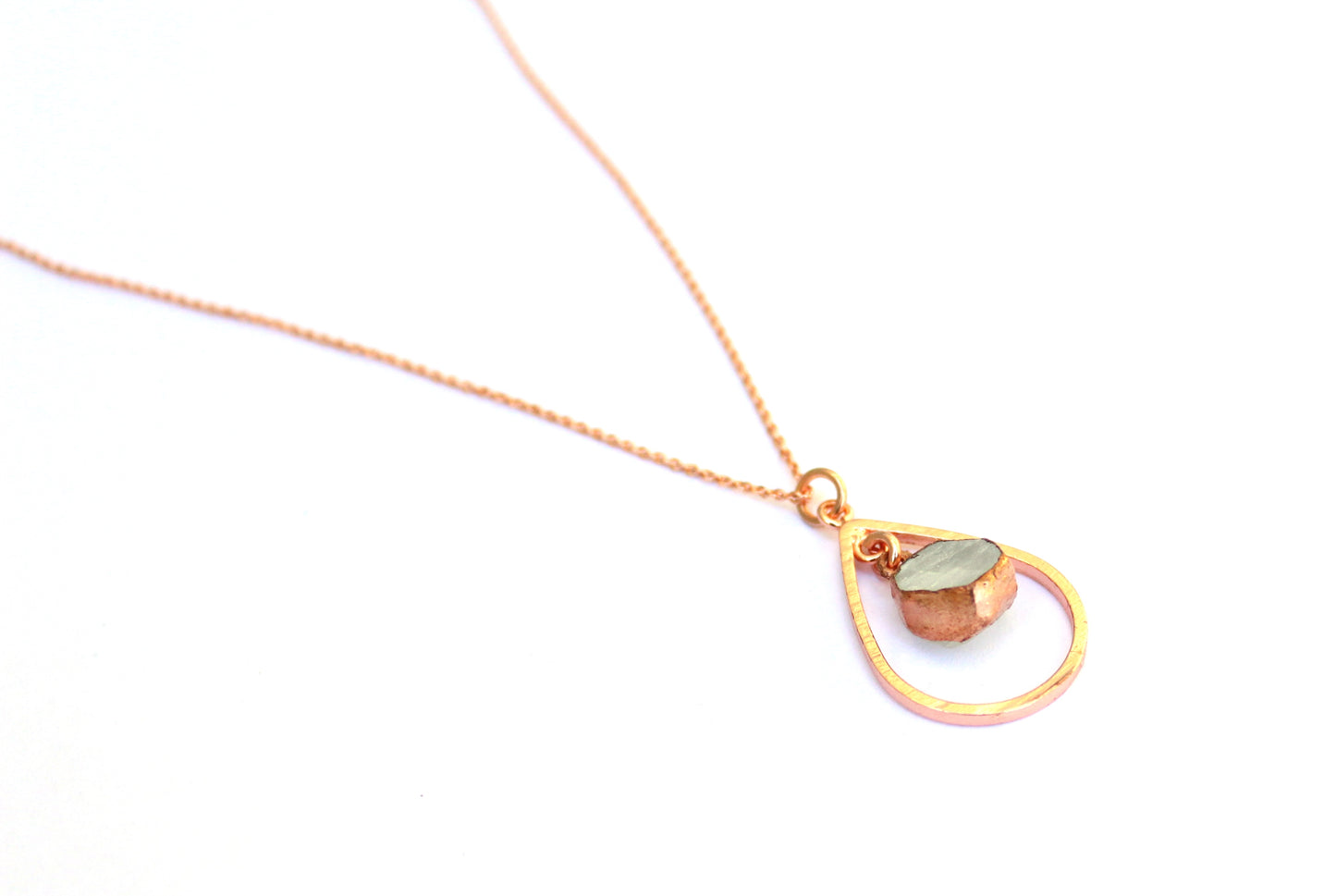 Moonstone Drop Shape Necklace