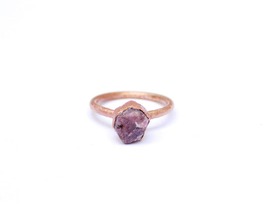 Small Ruby Solitaire Ring (July Birthstone)