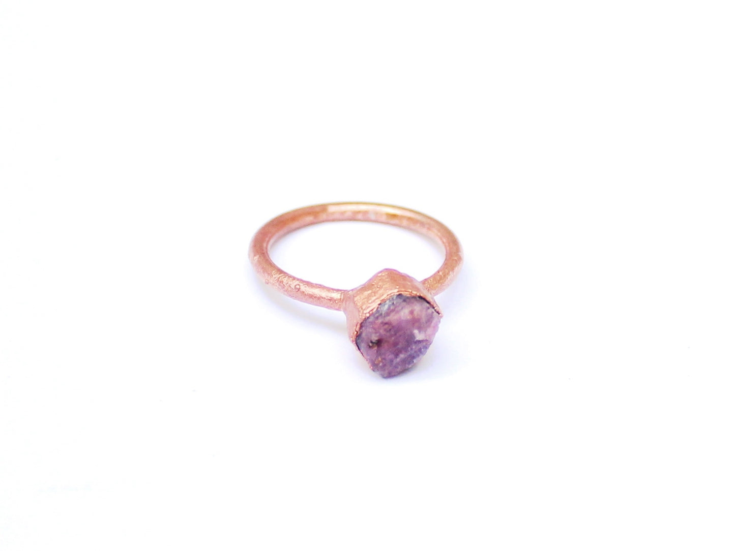 Small Ruby Solitaire Ring (July Birthstone)