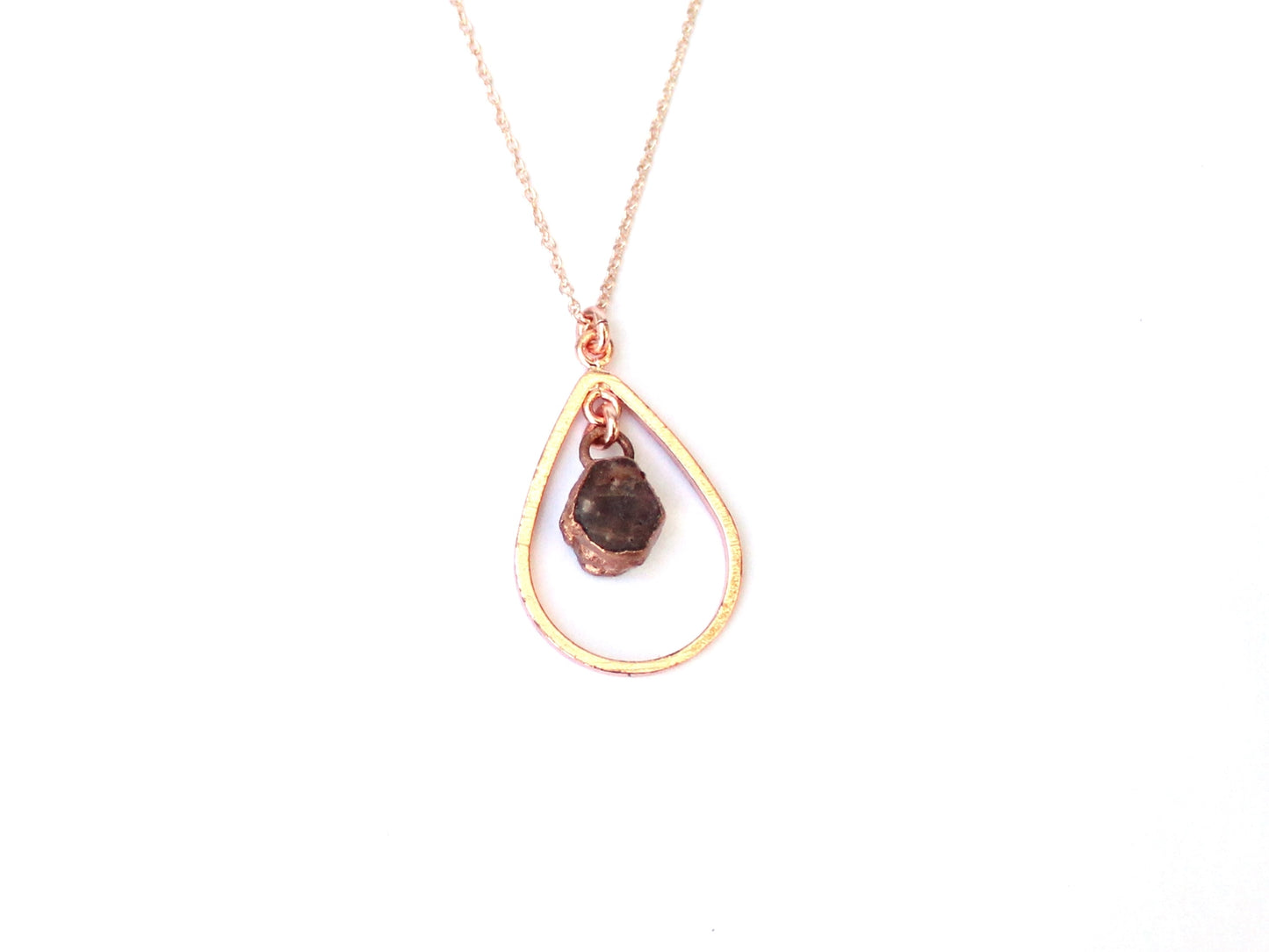 Ruby Drop Shape Gemstone Necklace