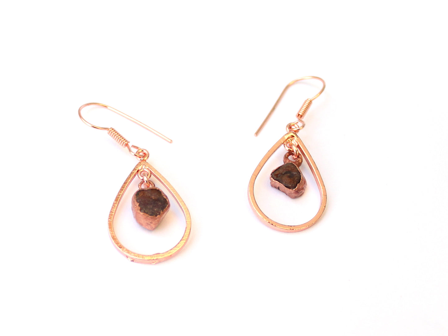 Ruby Drop Shape Gemstone Earrings