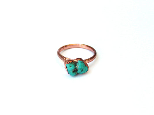 Small Turquoise Solitaire Ring (December Birthstone)