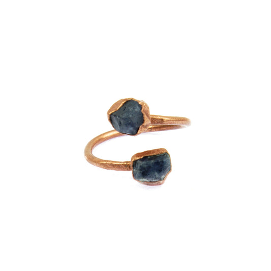 Small Open Sapphire Ring