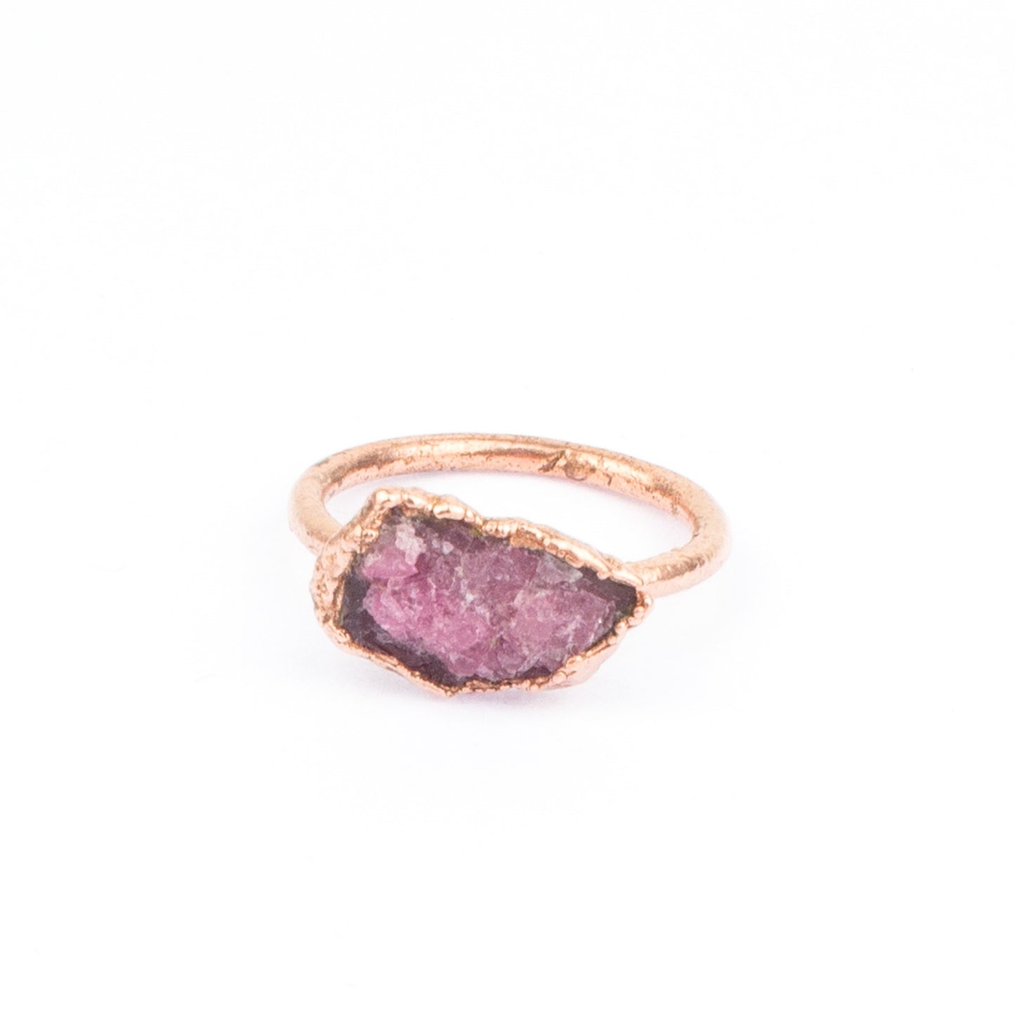 Large Pink Tourmaline Solitaire Ring (October Birthstone)