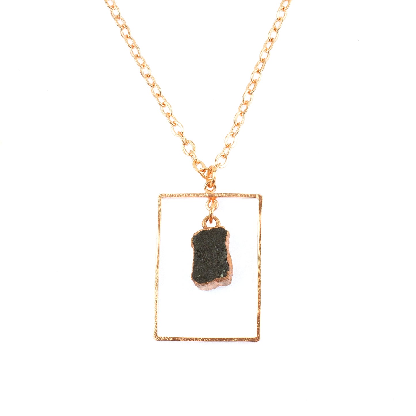 Black Tourmaline Rectangle Set