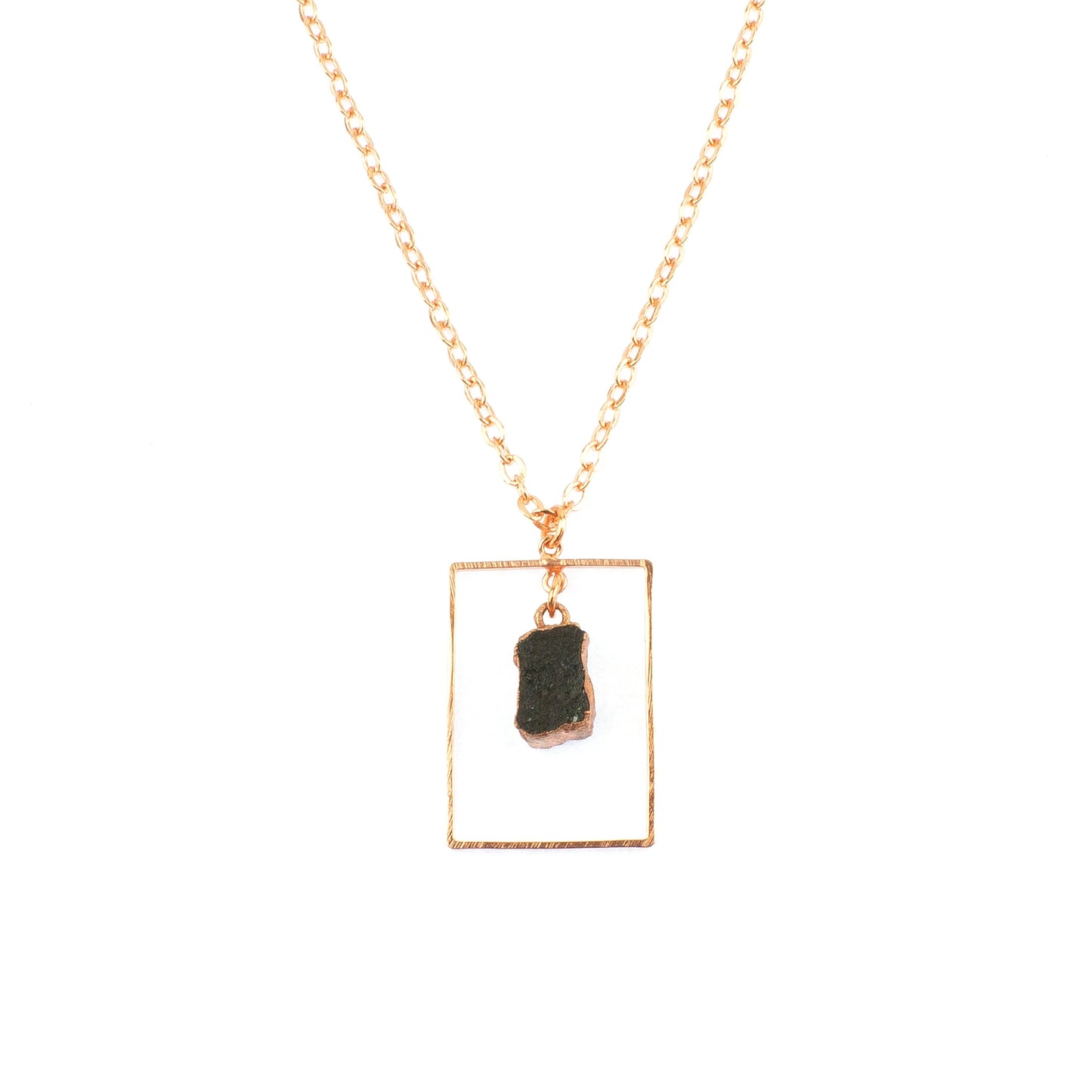 Black Tourmaline Rectangle Set