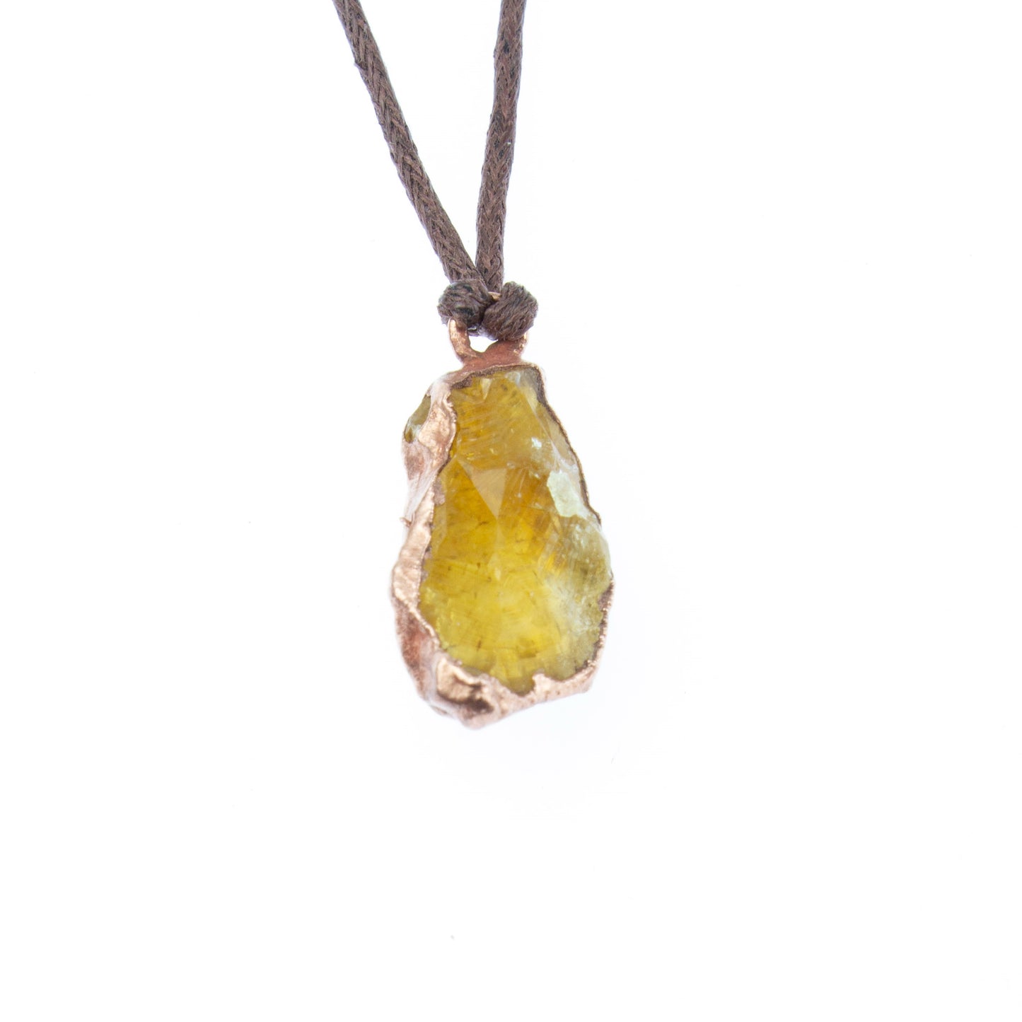 X Large Citrine Pendant